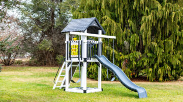 The Care-Bear Castle Swing Set