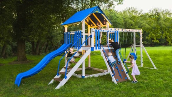This Image Shows the Sea King Swing Set From King Swings