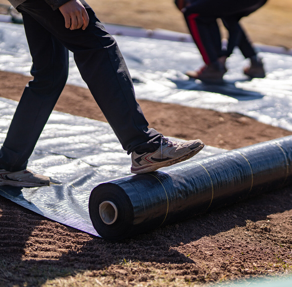 Weed Guard For Swing Set Play Areas