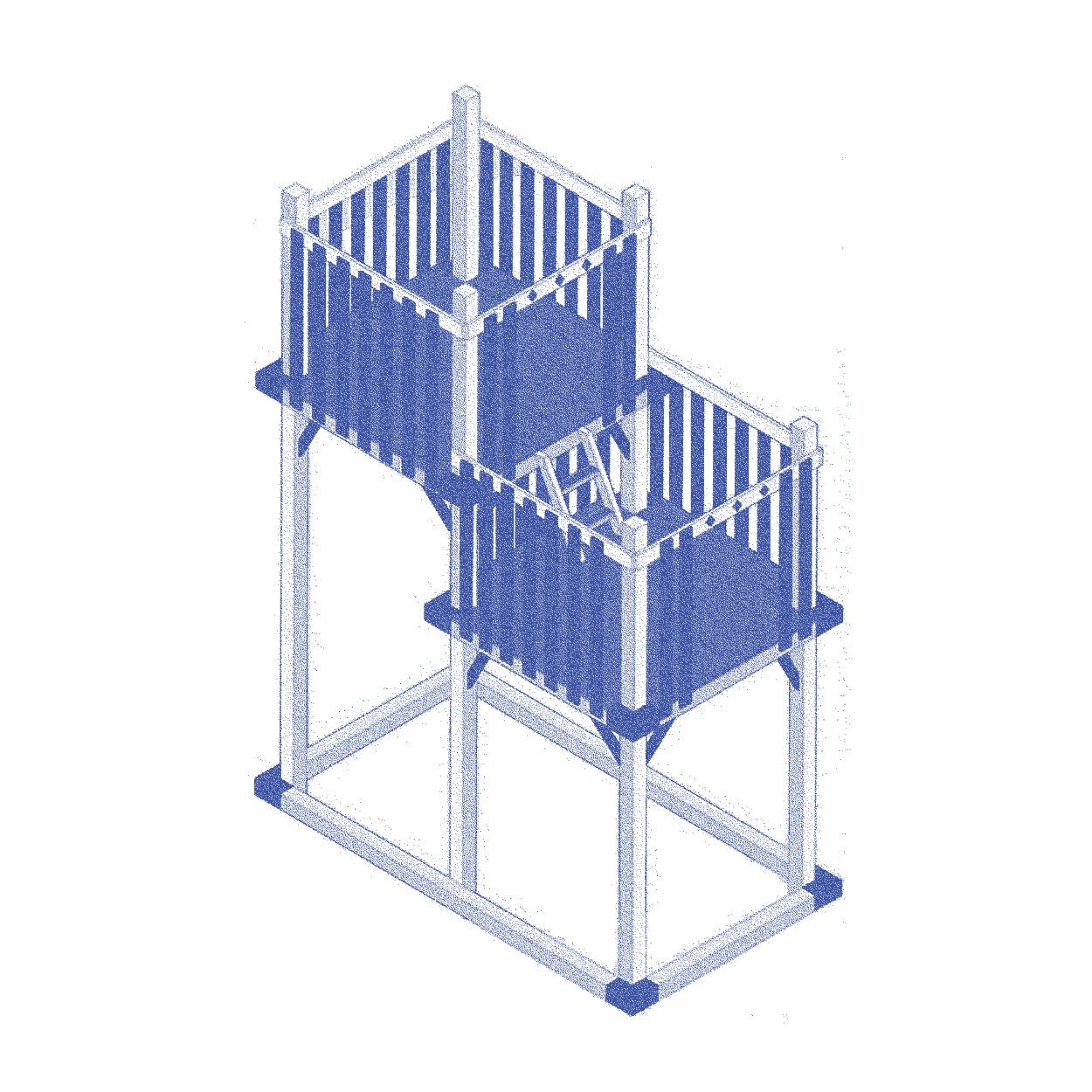 4×8 Double Deck for Vinyl Swing Sets