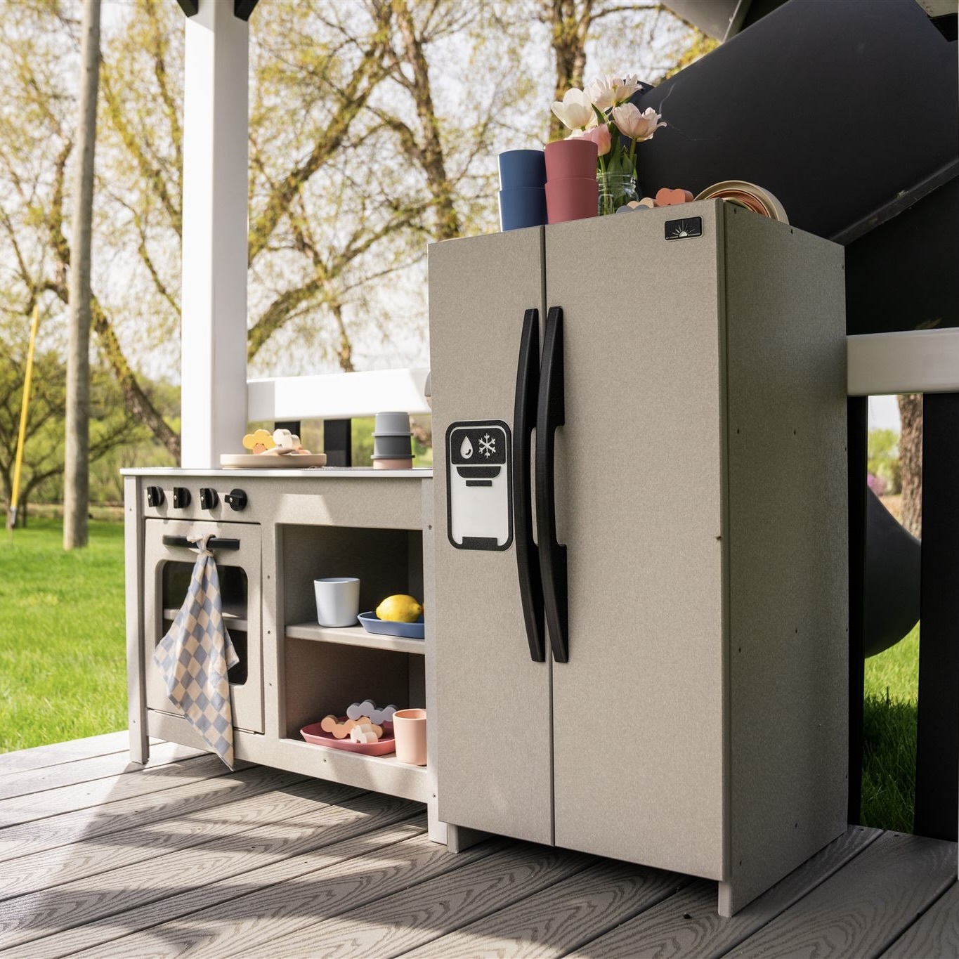 Indoor-Outdoor Play Kitchen