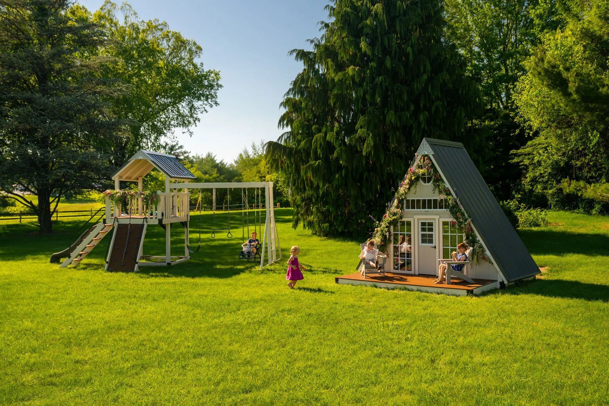 Woodland Wonder Swing Set